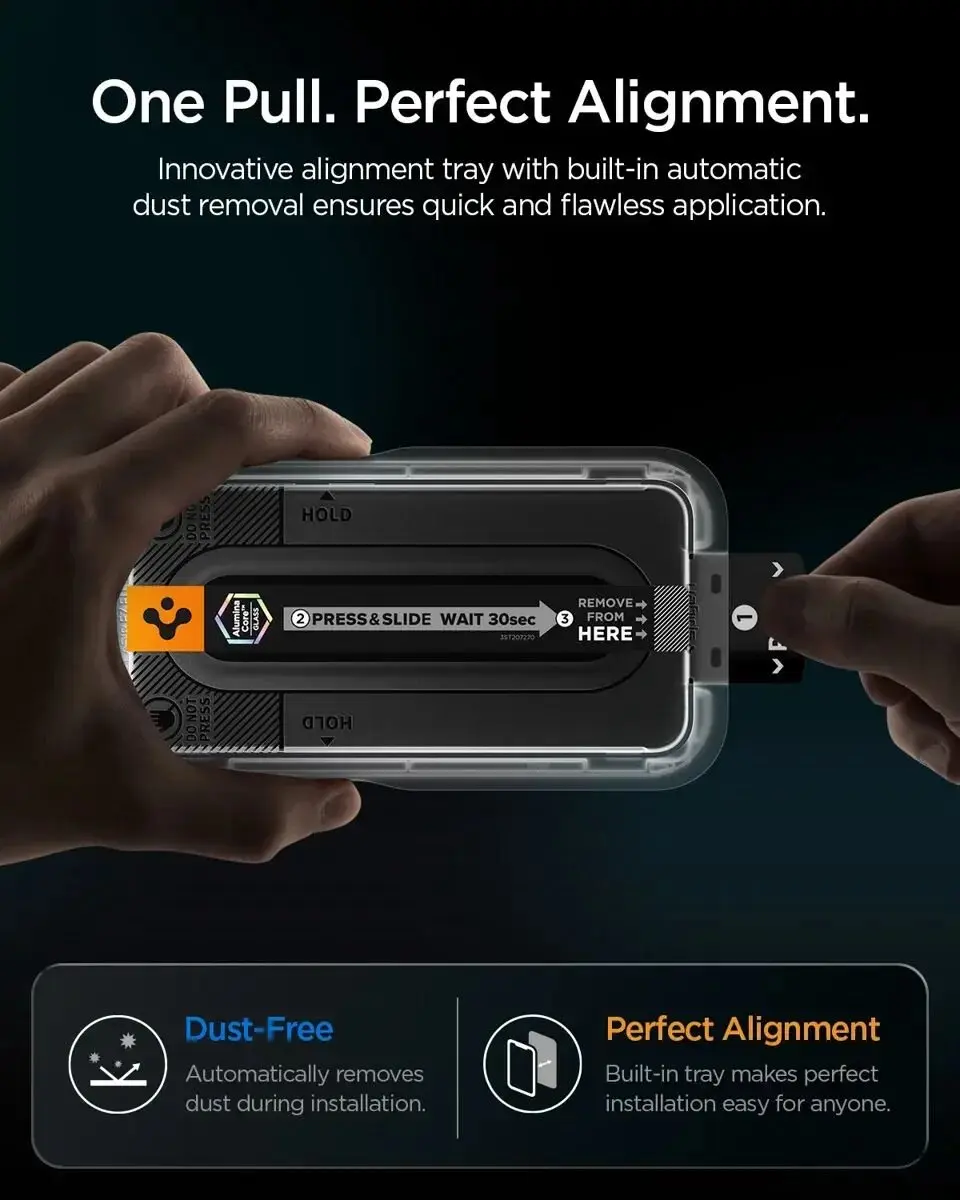 Spigen EZ Fit Pro HD Glas Screen Protector - Samsung Galaxy S26 FE - afbeelding 6 van 6