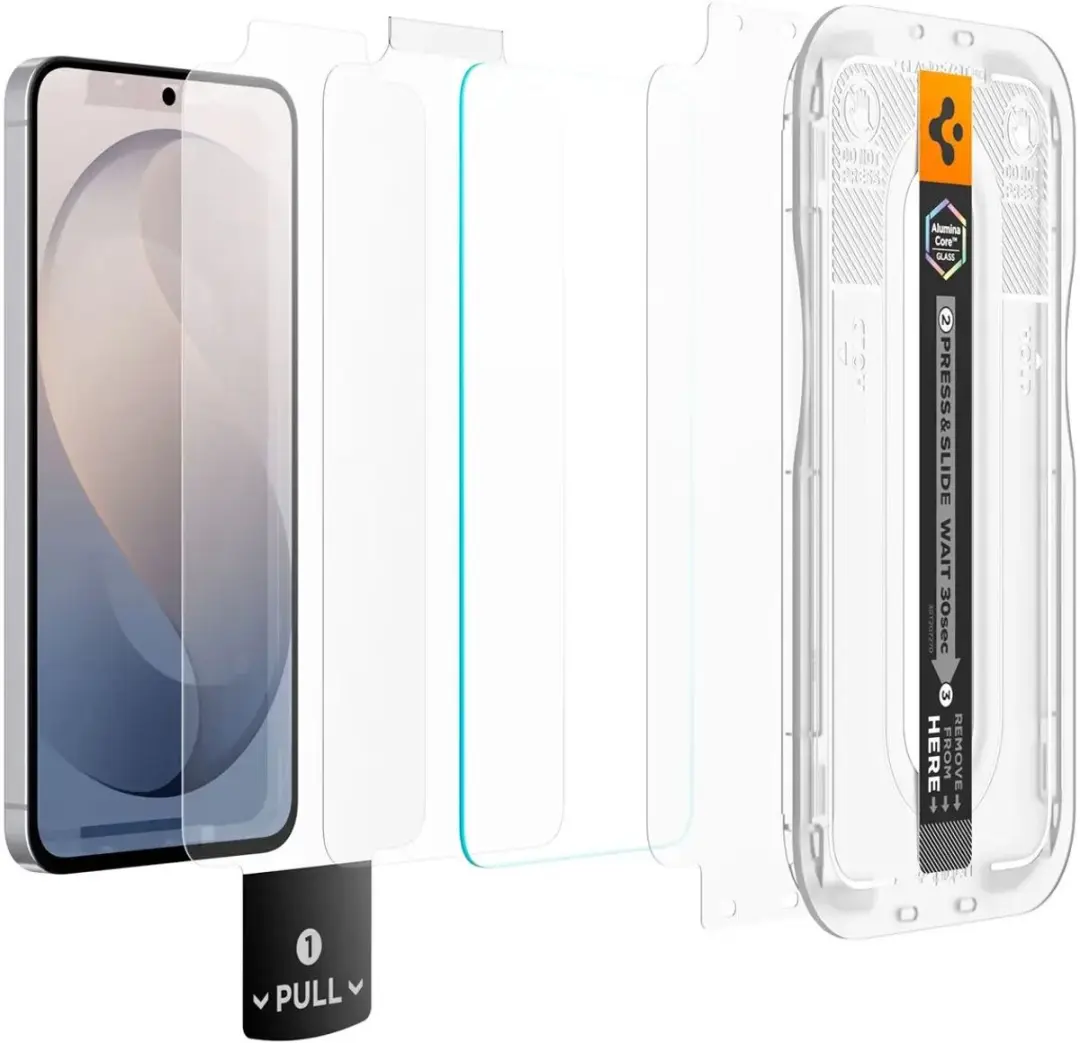 Spigen EZ Fit Pro HD Glas Screen Protector - Samsung Galaxy S26 FE - afbeelding 2 van 6