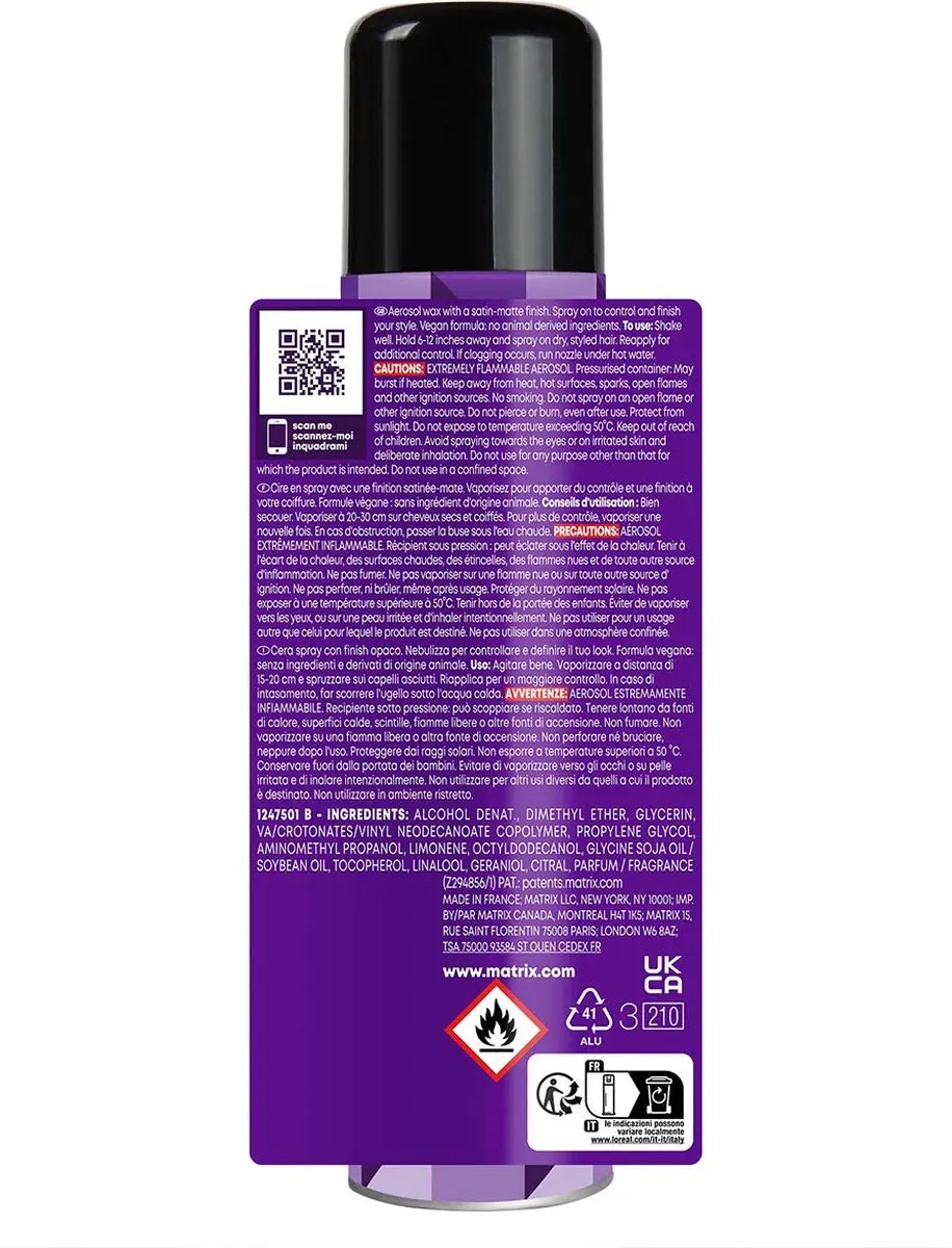 Matrix Builder Wax Spray 250ml - afbeelding 3 van 6