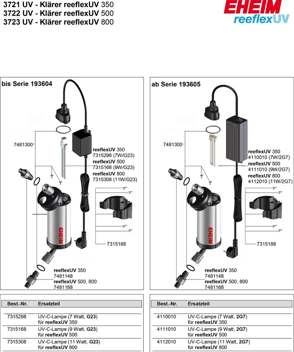Eheim UVC-lamp 9W 2G7