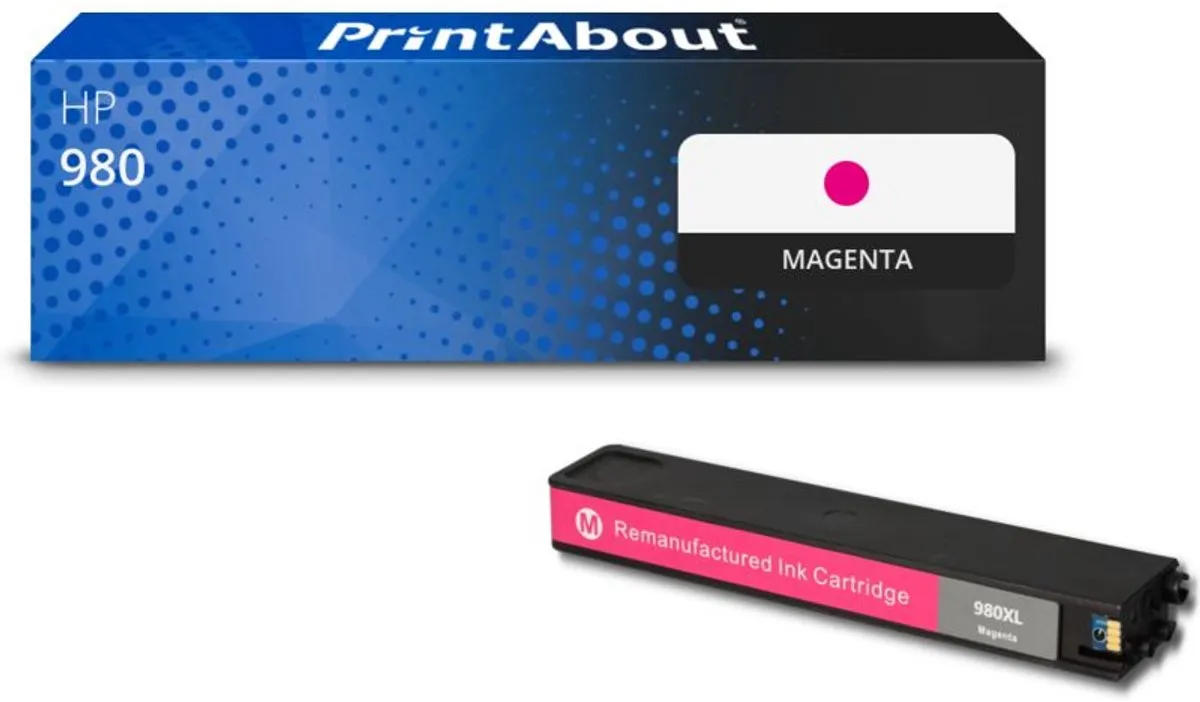 PrintAbout Inktcartridge D8J08A Magenta - 110ml - HP