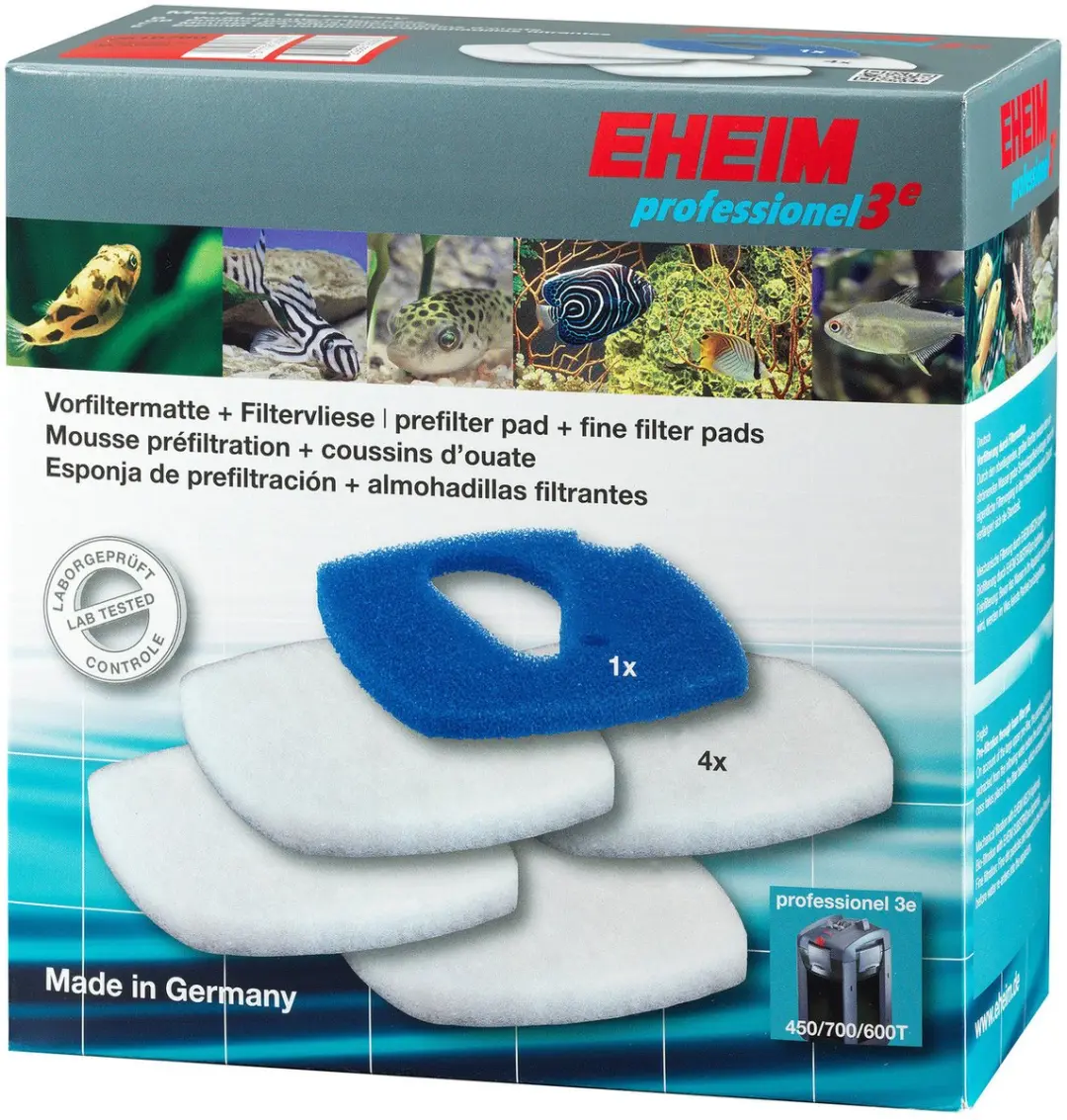 Eheim Filtermat/Vlies 2616760 - 5 Stuks (1x Blauw + 4x Wit) - Professionel 3e