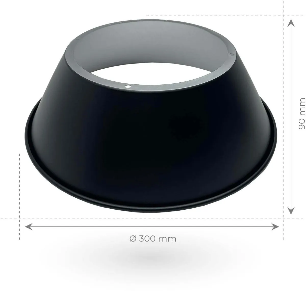 LEDVION LED High Bay 100W Reflector 90° - Zwart