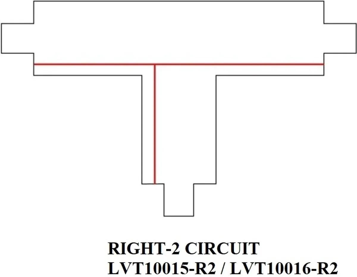 LEDVION 1-Fase Rail T-Vorm Connector Links Wit