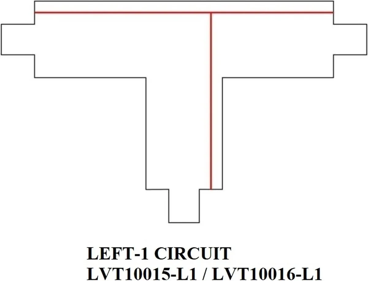 LEDVION 1-Fase Rail T-Vorm Connector Links Wit