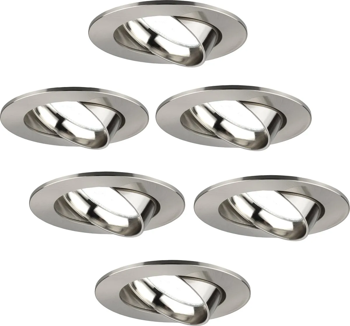 Ledvion 6X LED Inbouwspot Rio RVS