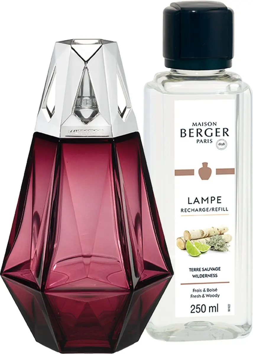 Maison Berger Paris Prisme geurverspreider Geurfles Glas Rood