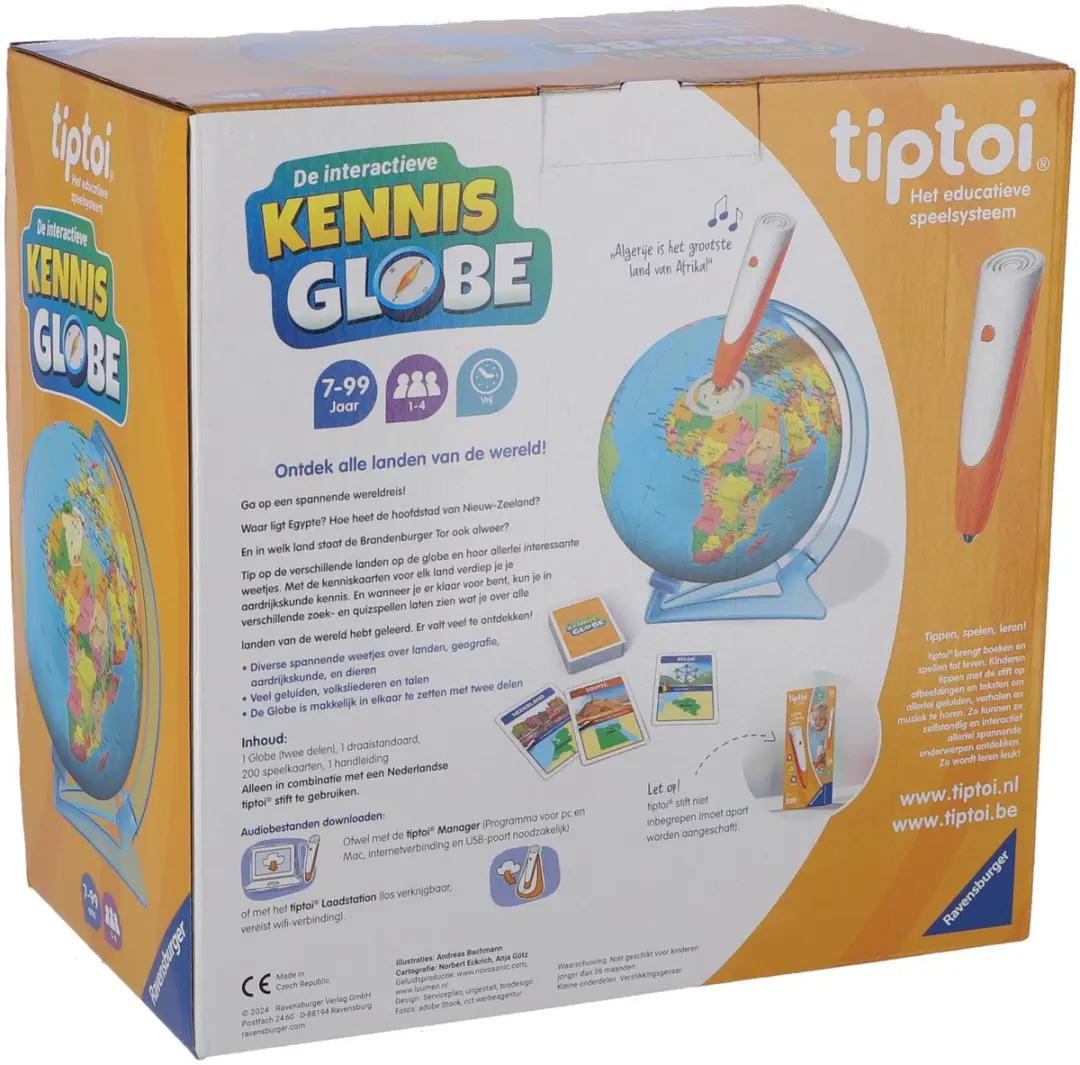 Tiptoi Interactieve Kennis Globe - Meerkleurig