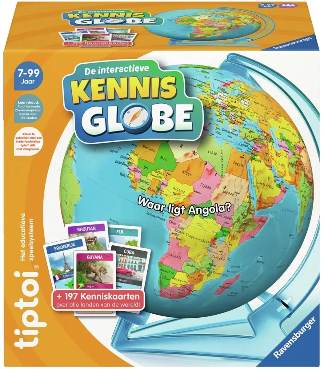 Tiptoi Interactieve Kennis Globe - Meerkleurig