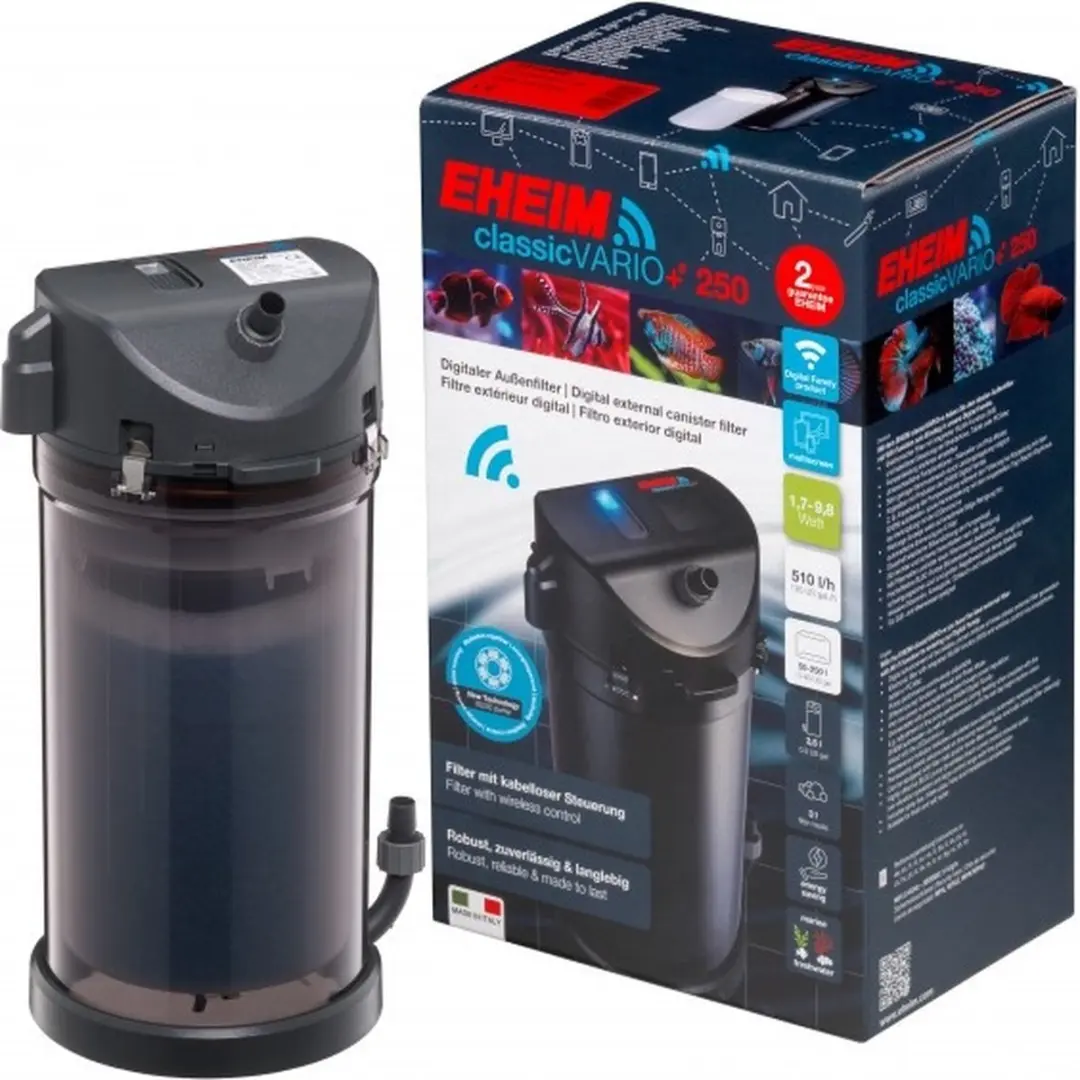 Eheim ClassicVARIO+e 250 Buitenfilter 510L/H
