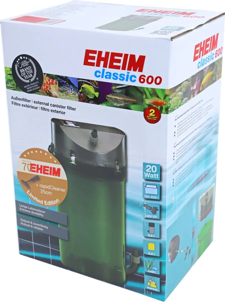Eheim Classic 600 Aquariumfilter 1000 l/h