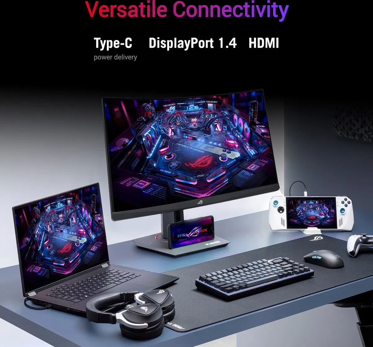 ASUS ROG Strix XG27WCS Curved Gaming Monitor 27" - 180Hz - USB-C 7.5W