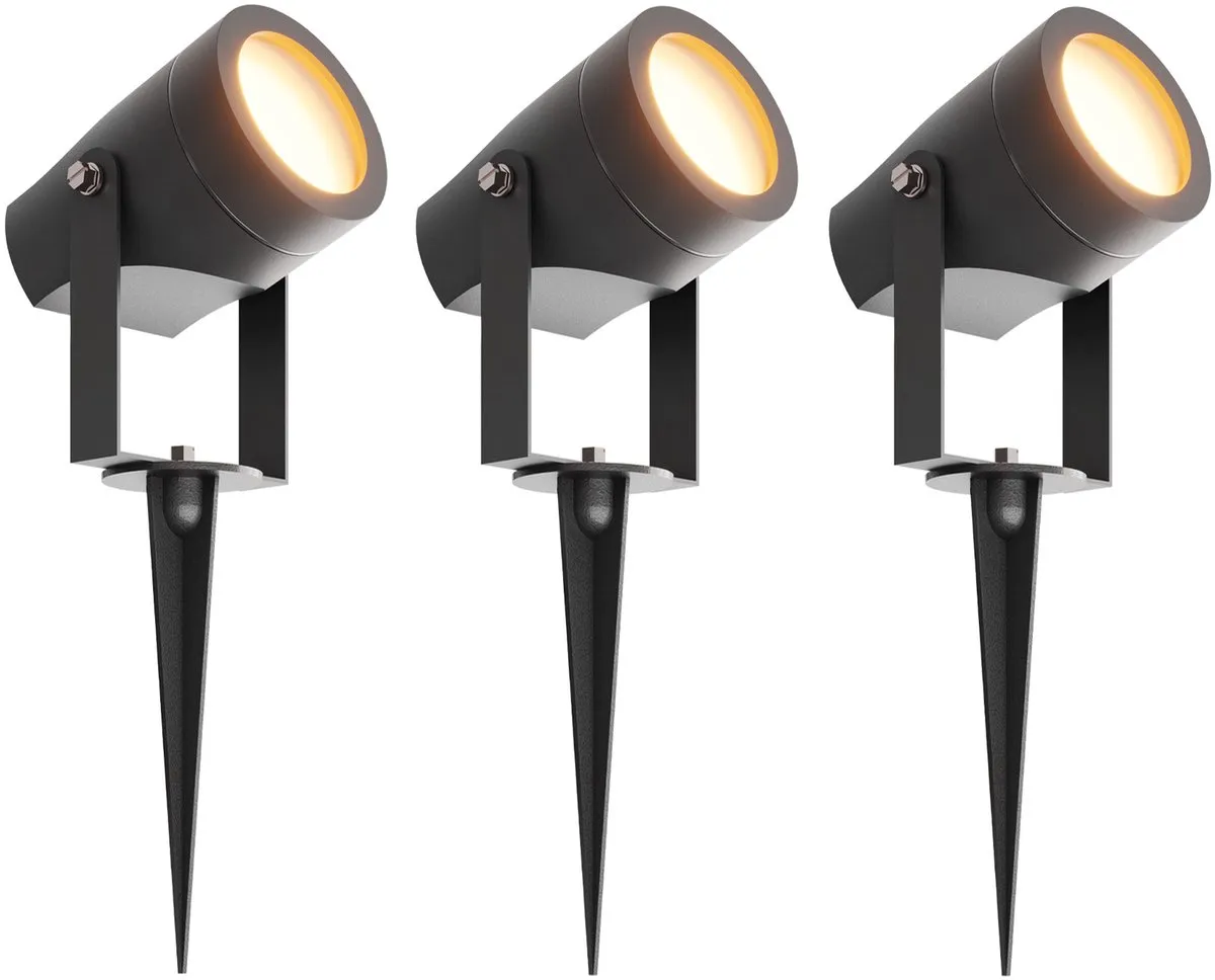 Ledvion 3x LED Prikspots Buiten