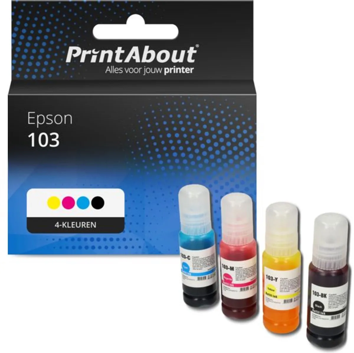 PrintAbout Inktcartridge C13T00S64A-PA2 4-kleuren - 29.000 pagina's - Epson