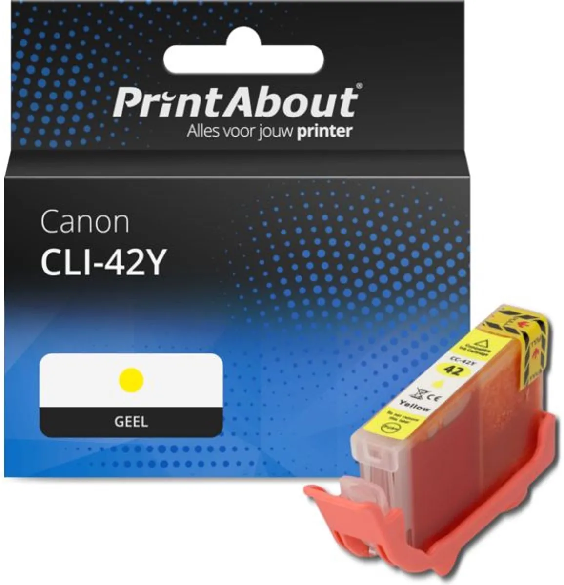 PrintAbout CLI-42Y Inktcartridge Geel