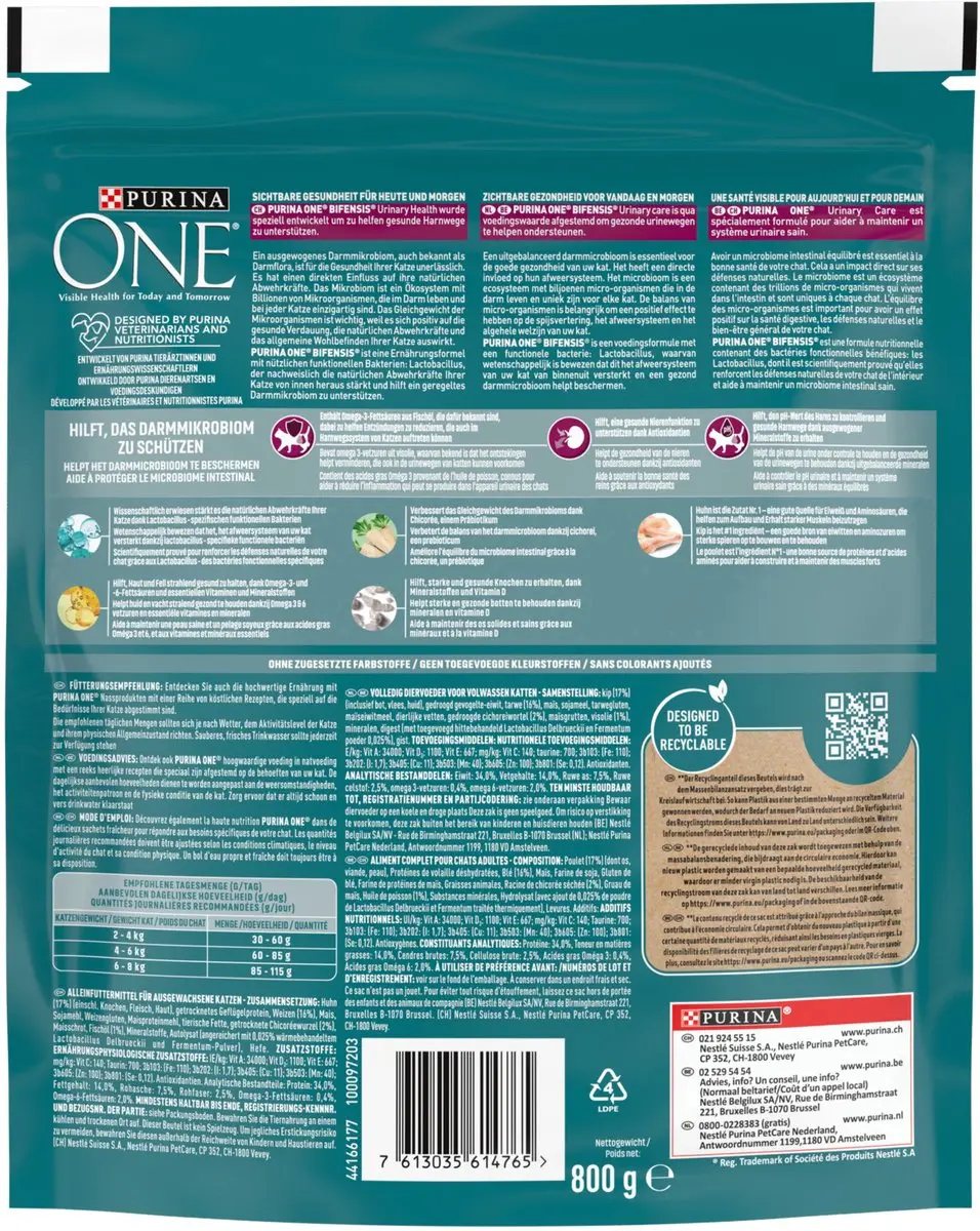 Purina ONE Urinary Care Kattenvoer Kip 800g