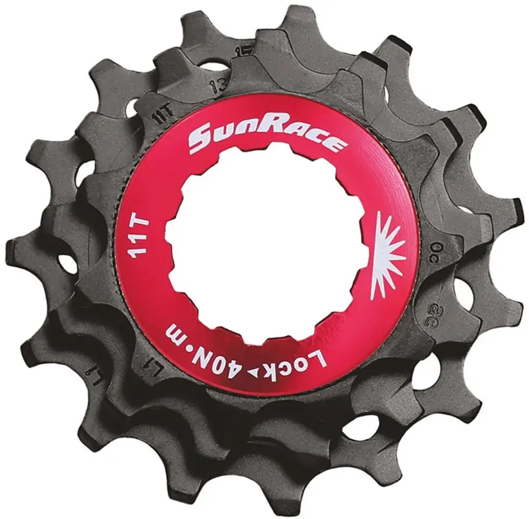 Shimano SunRace SPCS10 10v Sluitring + Kransjes 11-13-15T - Zwart