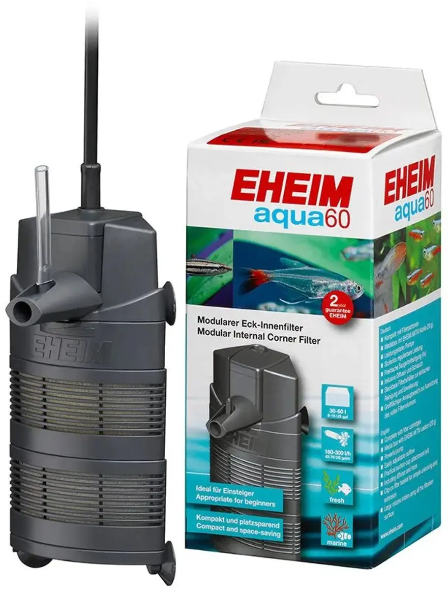 Eheim Binnenhoekfilter Aqua 60L - 160 l/h
