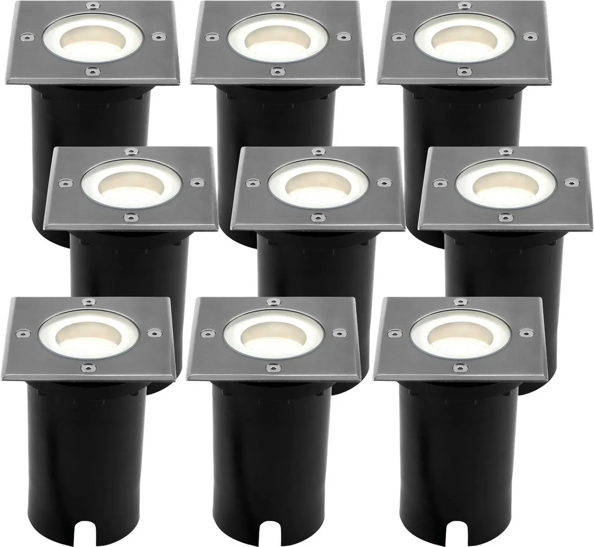 LEDVION 9x LED Grondspot 5W 4000K GU10 IP67