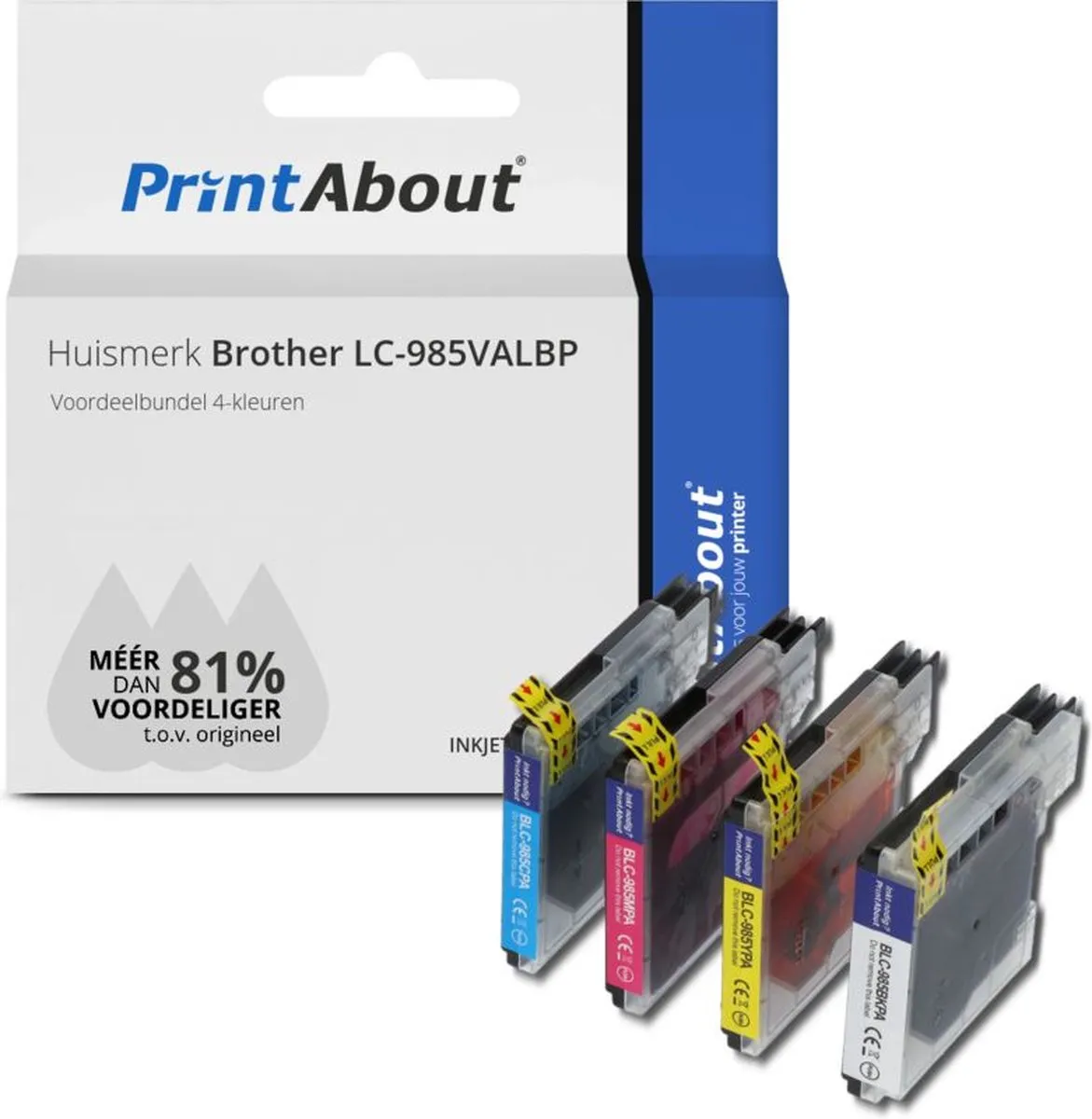 PrintAbout LC-985VALBP-PA2 Inktcartridge