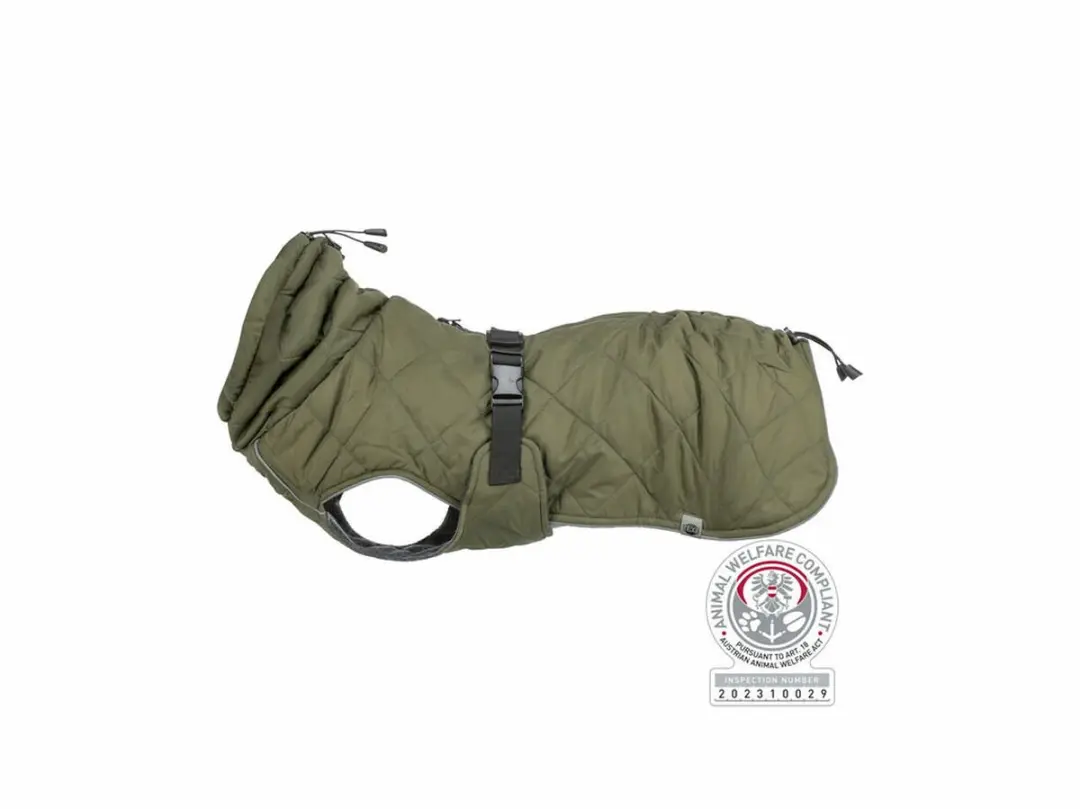 Trixie Hondenjas Olijfgroen 36cm - Waterdicht met Fleece Voering - afbeelding 2 van 6