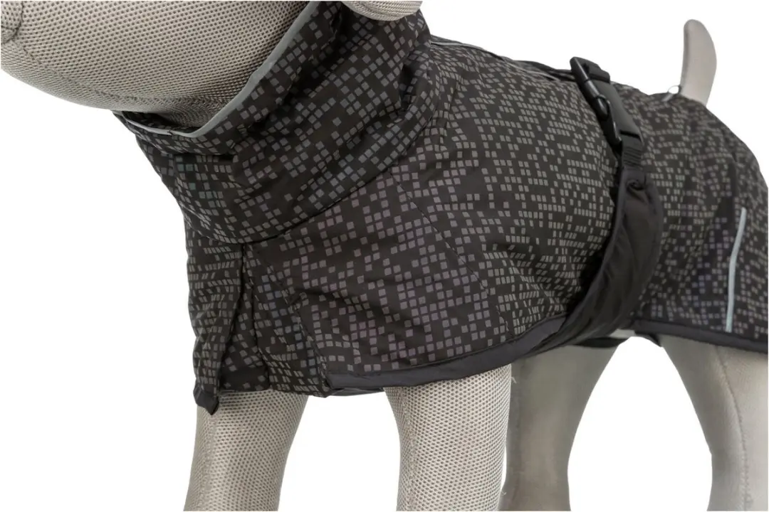 Trixie Limoux Reflect Hondenjas - Zwart/Grijs 40cm - afbeelding 3 van 4