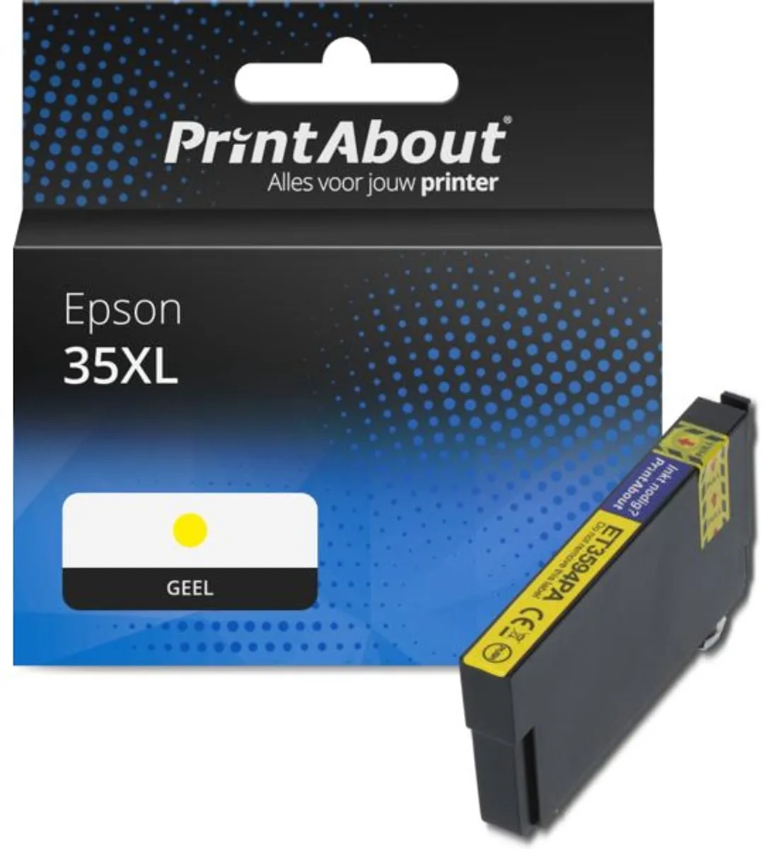 PrintAbout Epson 35XL Geel Inktcartridge