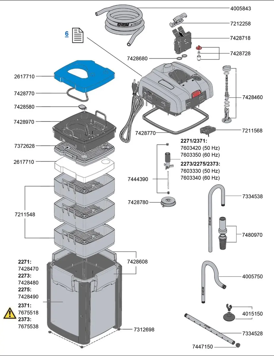 Eheim Professioneel 4 Aquariumfilter 1050L/h