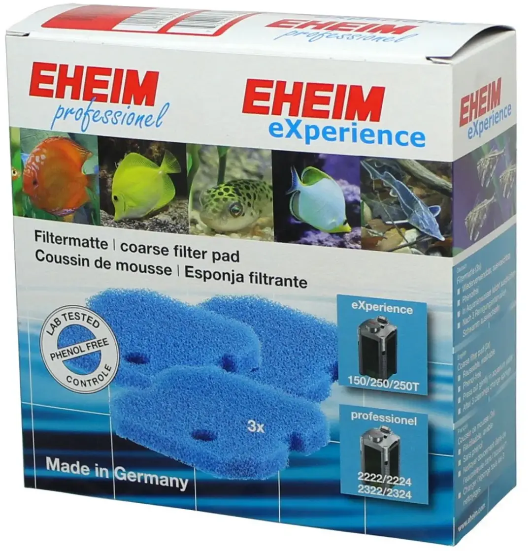 Eheim Schuimstof Filtermat Blauw - 3 Stuks
