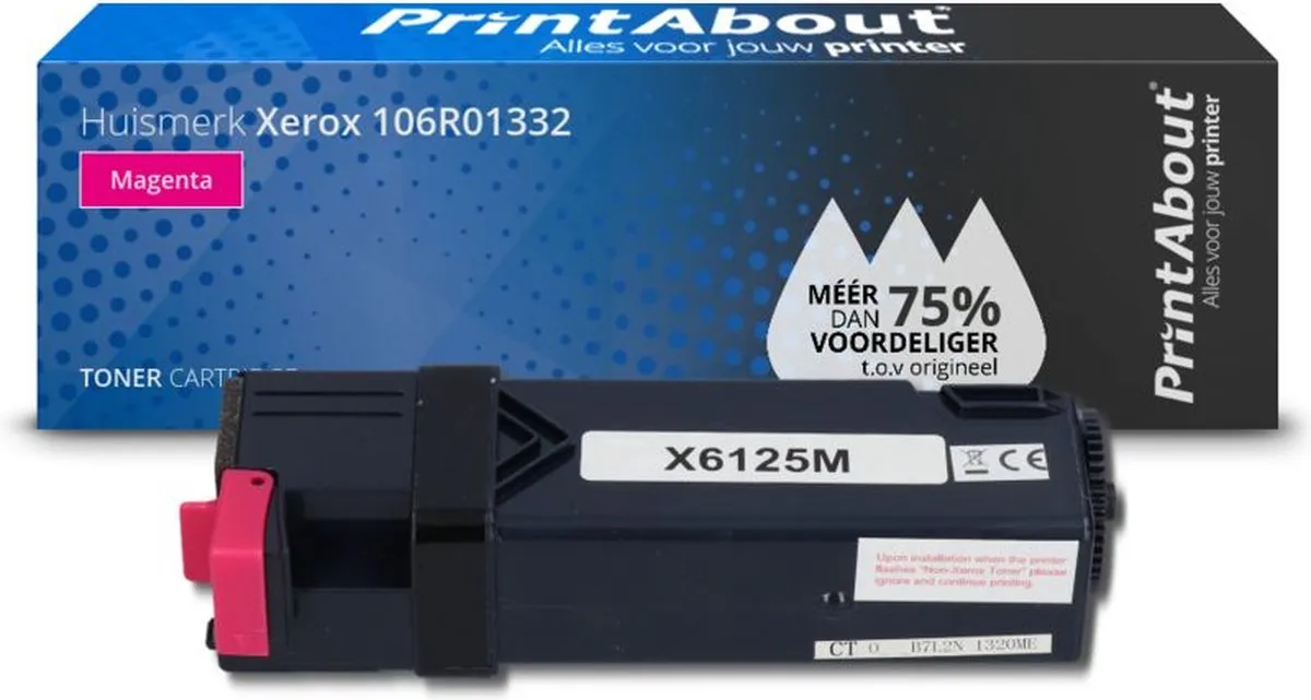 PrintAbout Xerox 106R01332 Toner - Magenta - 9.000 Pagina's