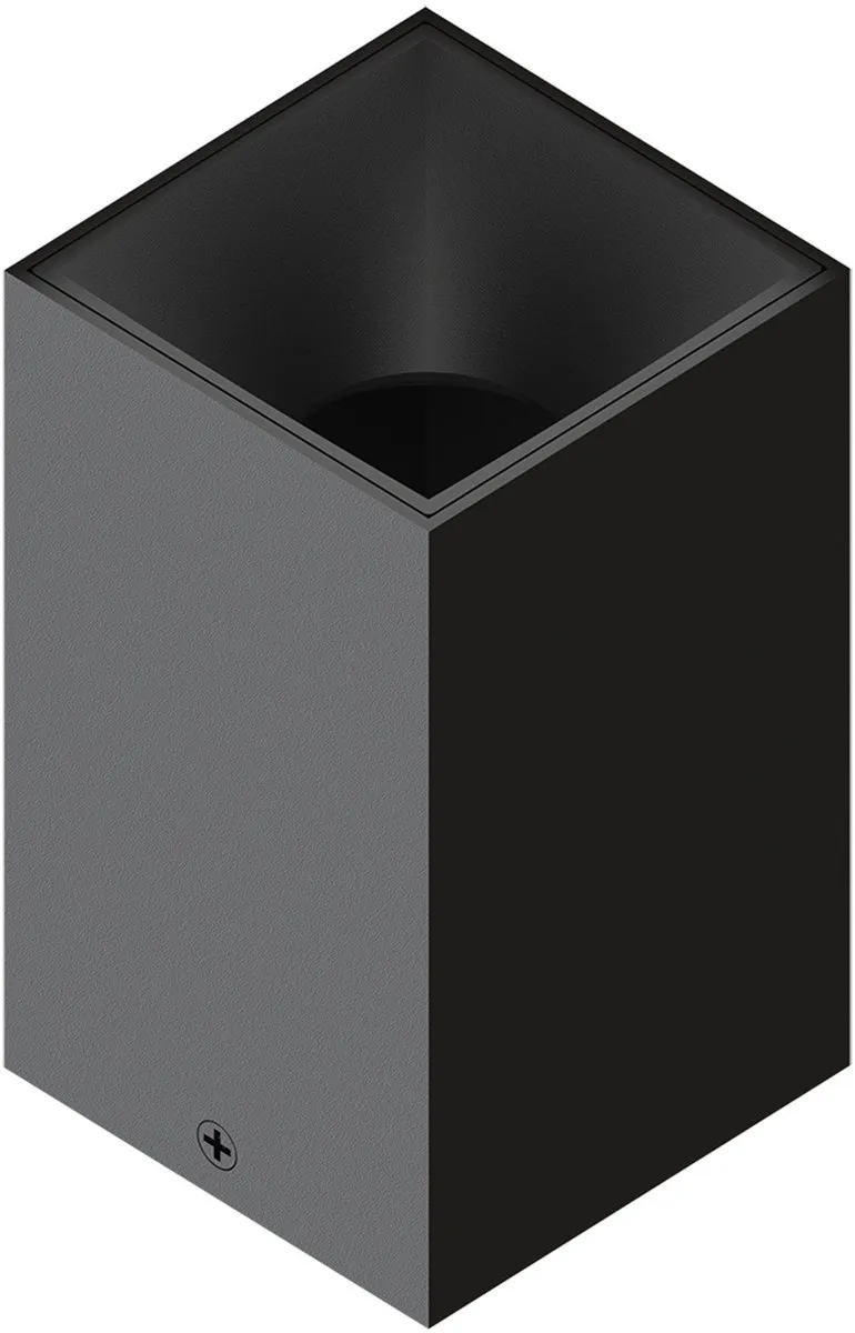 Ledvion LED Opbouwspot 80x80mm Zwart