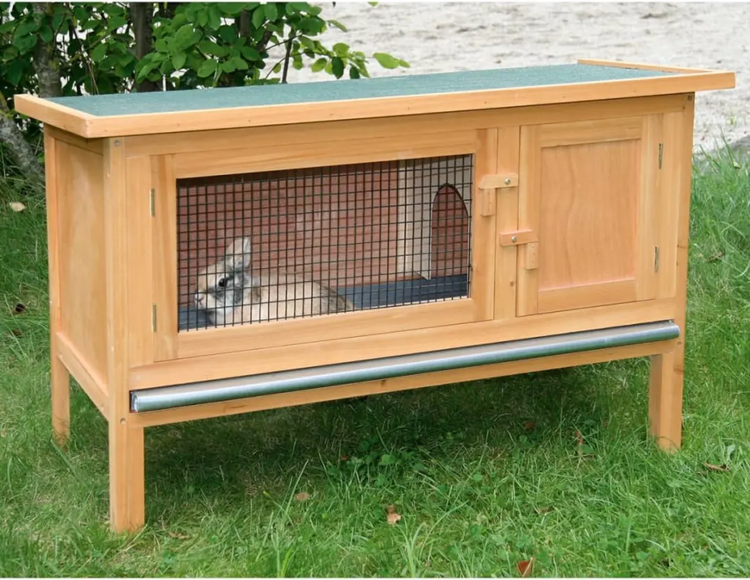 Kerbl Fred Konijnenhok 100x45x62cm - Bruin - afbeelding 3 van 6