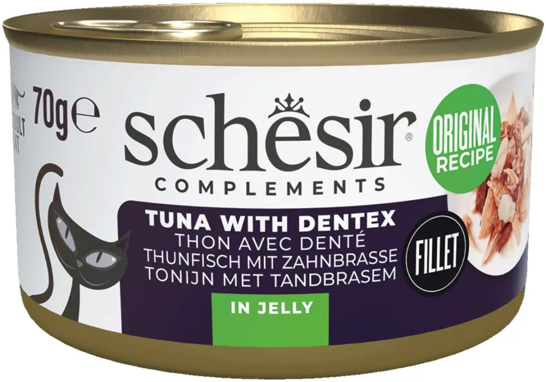 Schesir Oceanic Adult Natvoer Kat Tonijn & Dentex 24x70g