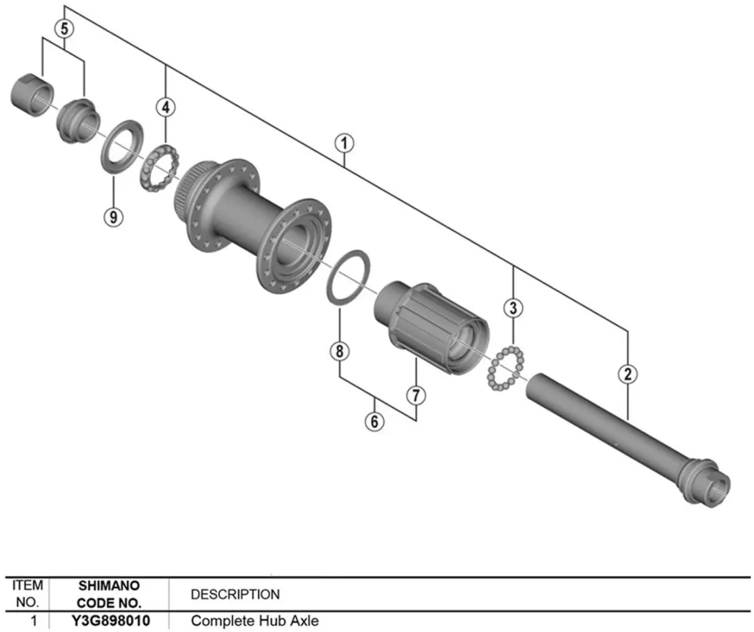 Shimano FH-RS470 Naafas