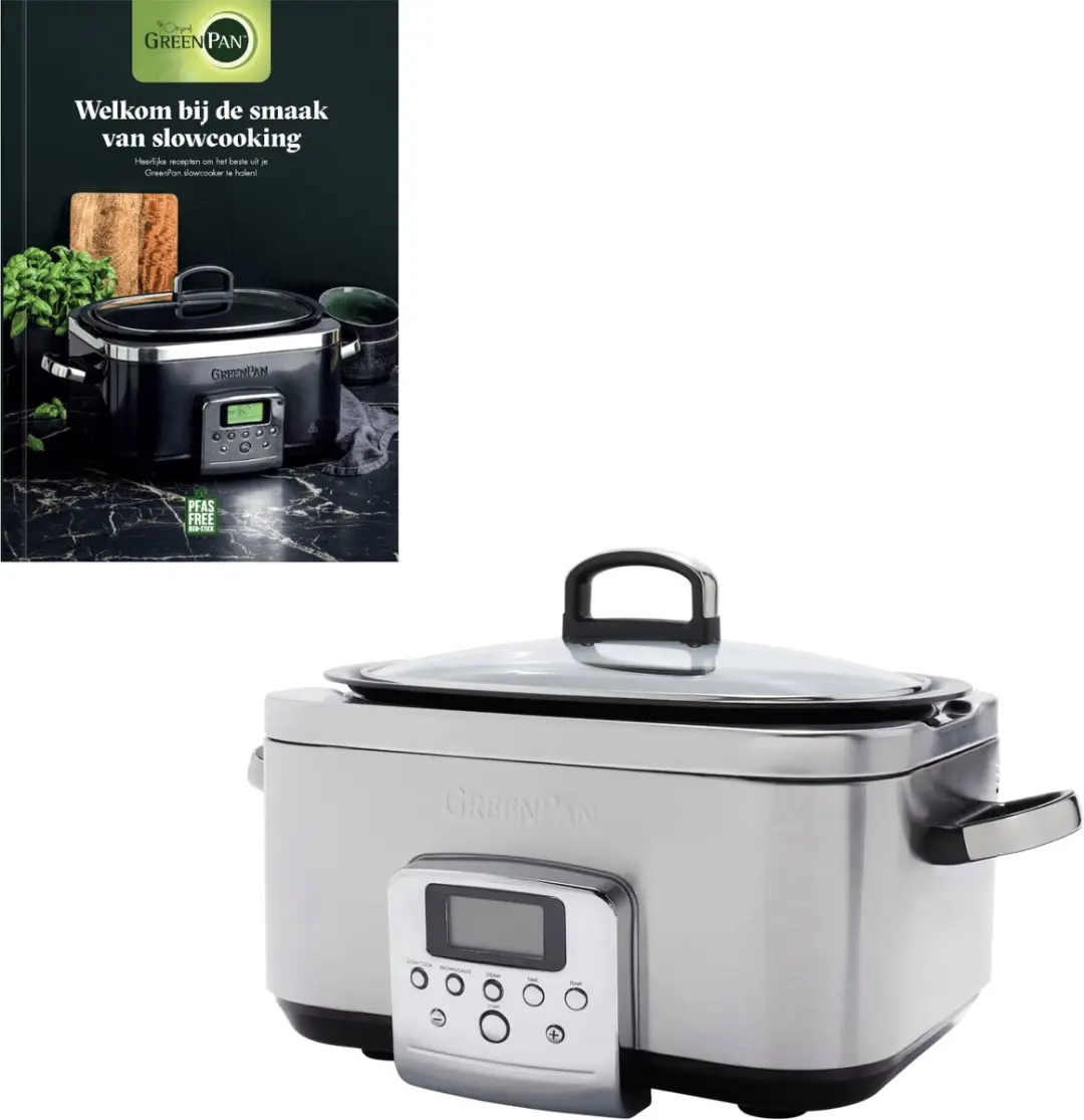 GP ELITE SLOWCOOKER SS + BOEK