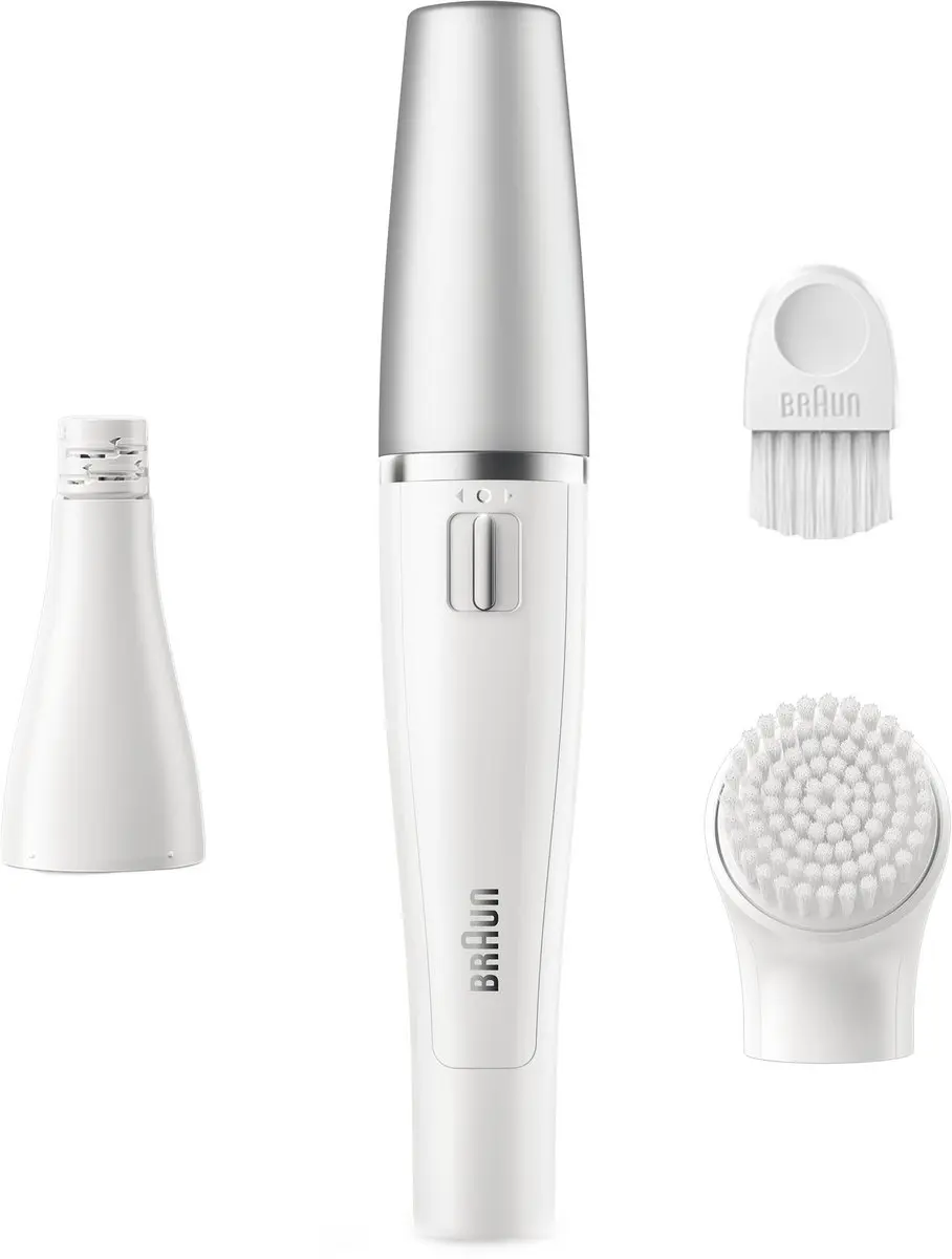 Braun FaceSpa 810 Gezichtsepilator & Reinigingssysteem - Wit/Zilver - afbeelding 2 van 6