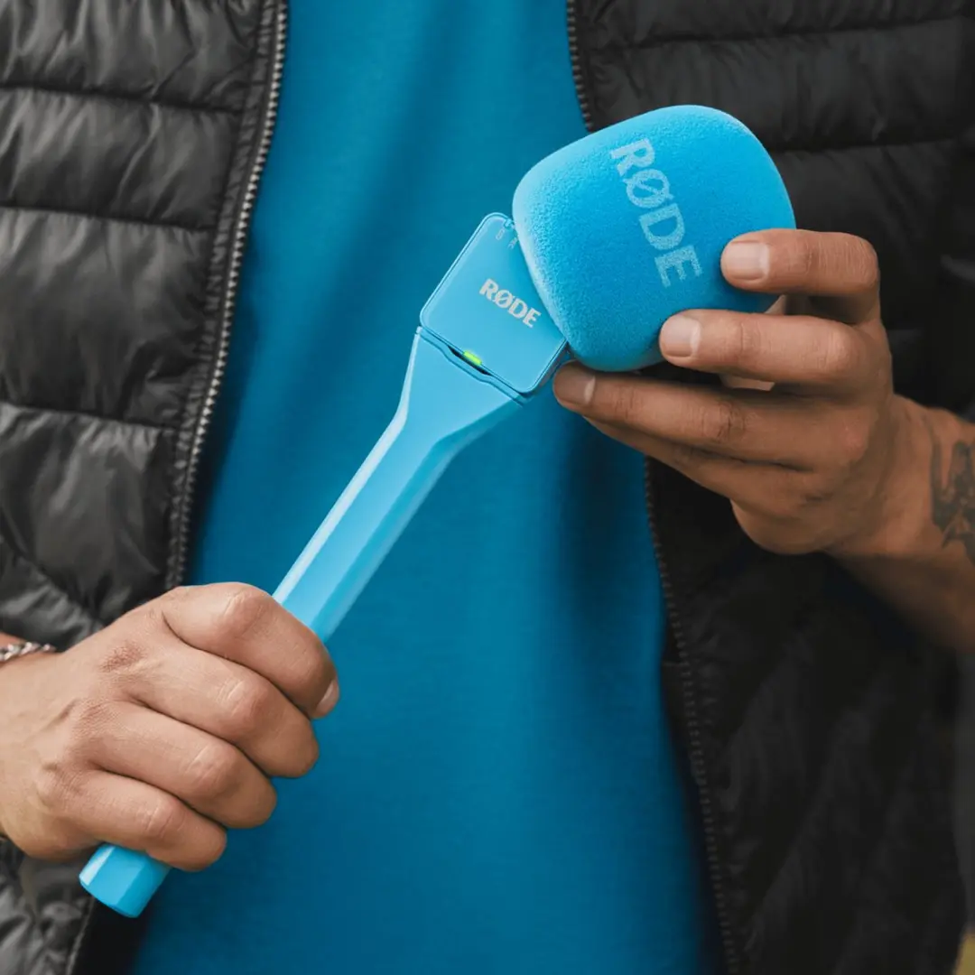 RØDE Interview GO Handadapter - Blauw