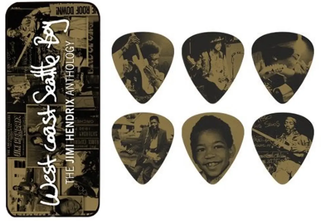 Dunlop Jimi Hendrix Plectrums - 6 Stuks - West Coast