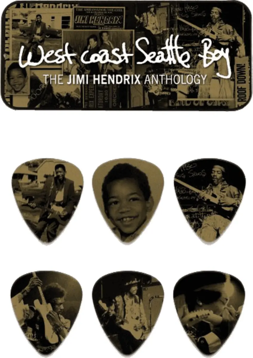 Dunlop Jimi Hendrix Plectrums - 6 Stuks - West Coast