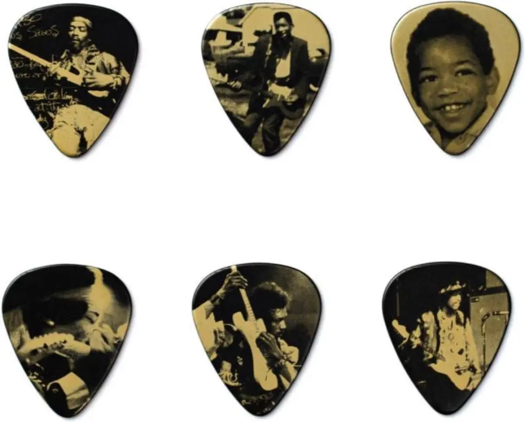 Dunlop Jimi Hendrix Plectrums - 6 Stuks - West Coast
