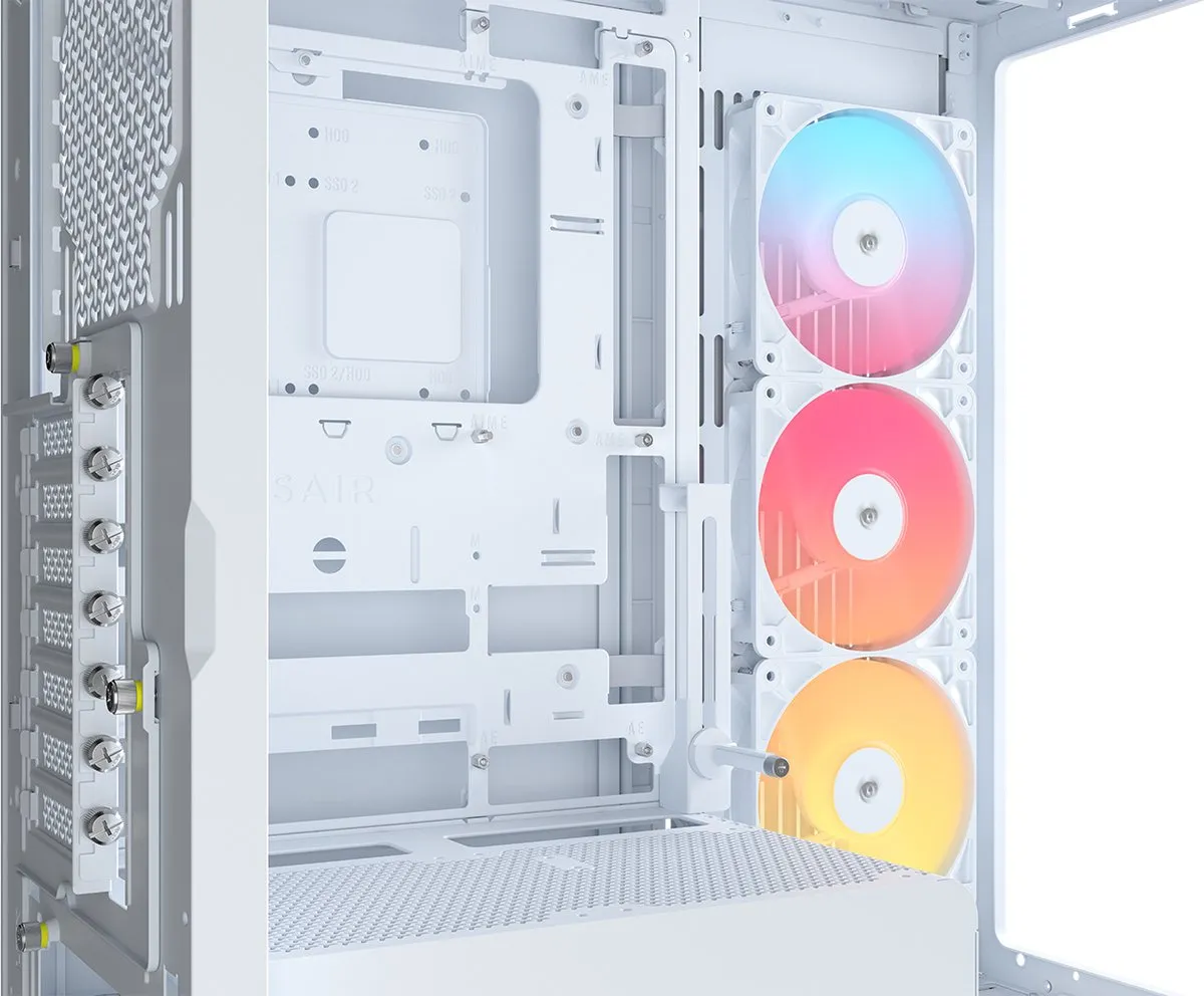 Corsair FRAME 4500X RS-R ARGB Midtower - Wit - 3x 120mm RS120-R - afbeelding 6 van 6