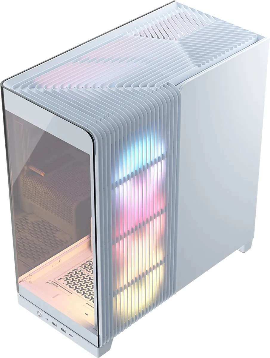 Corsair FRAME 4500X RS-R ARGB Midtower - Wit - 3x 120mm RS120-R