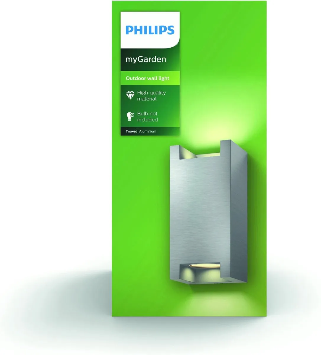 Philips myGarden Trowel Wandlamp - 2 Lichtpunten - Aluminium - afbeelding 6 van 6