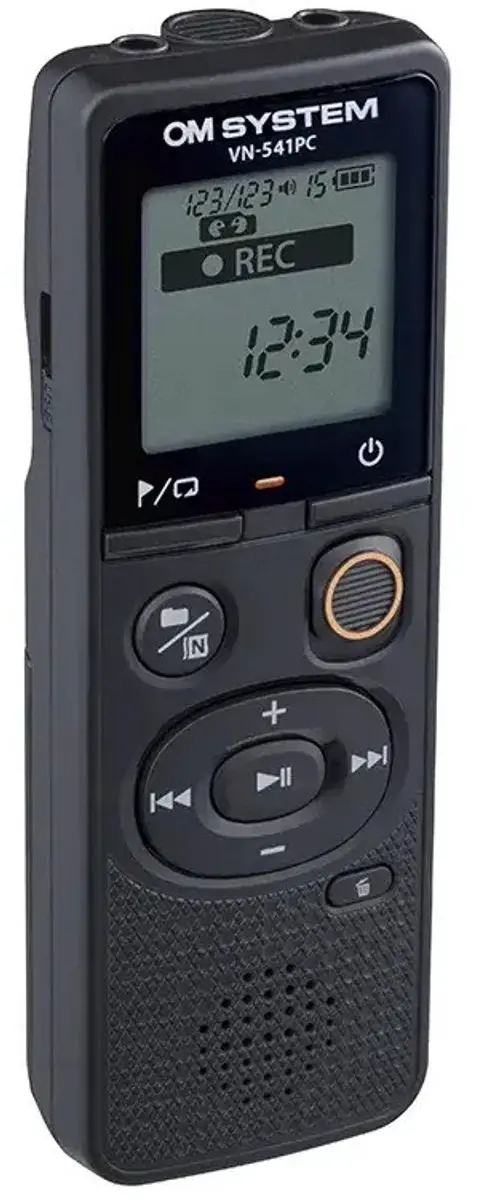 OM System VN-541PC Voice Recorder - Zwart