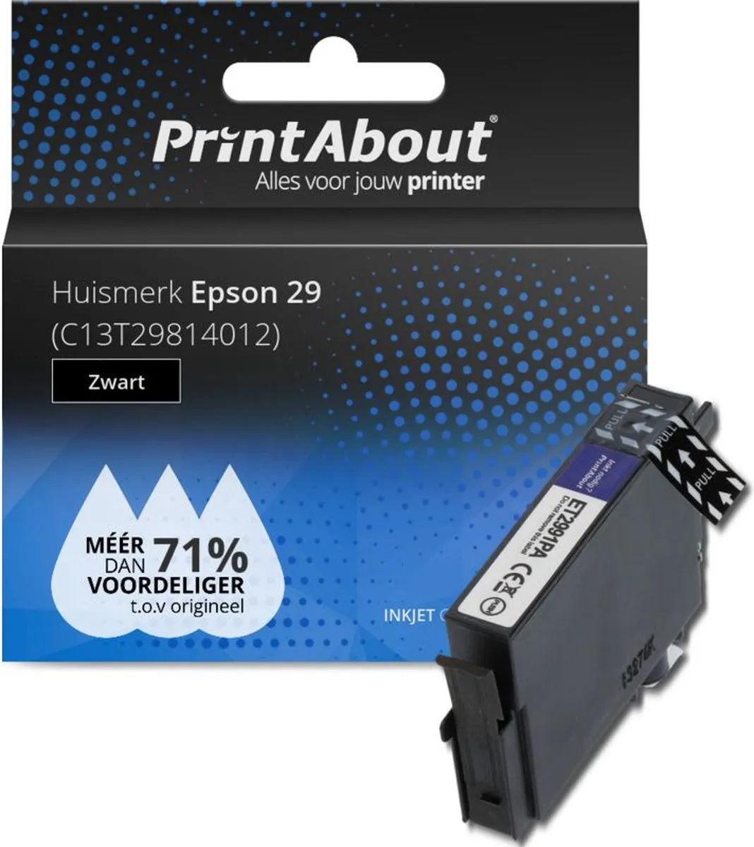 PrintAbout Inktcartridge C13T29814012 Zwart - 700 pagina's