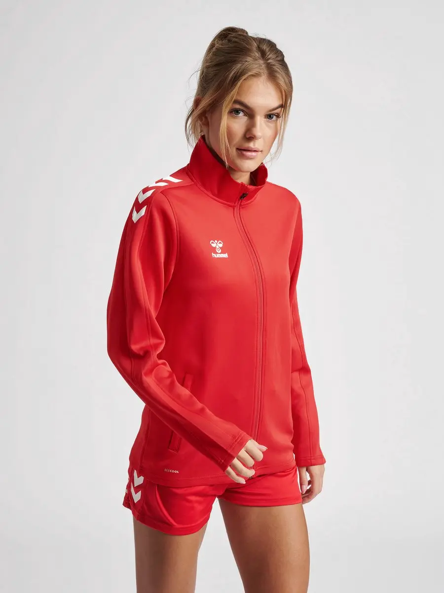 Hummel Hmlcore Xk Poly Zip Sweat - L - True Red - afbeelding 5 van 6