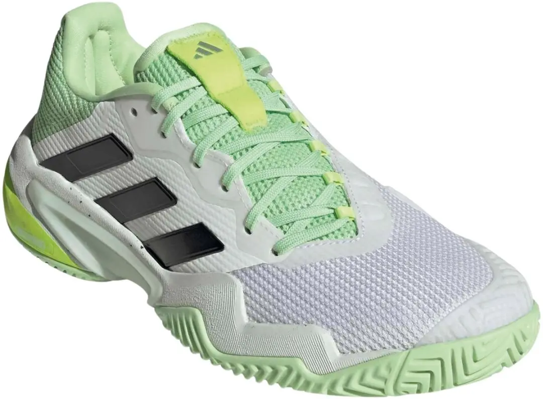 Adidas Barricade Tennisschoenen IG3114 - 44 2/3 - Wit/Zwart/Limegroen - afbeelding 6 van 6