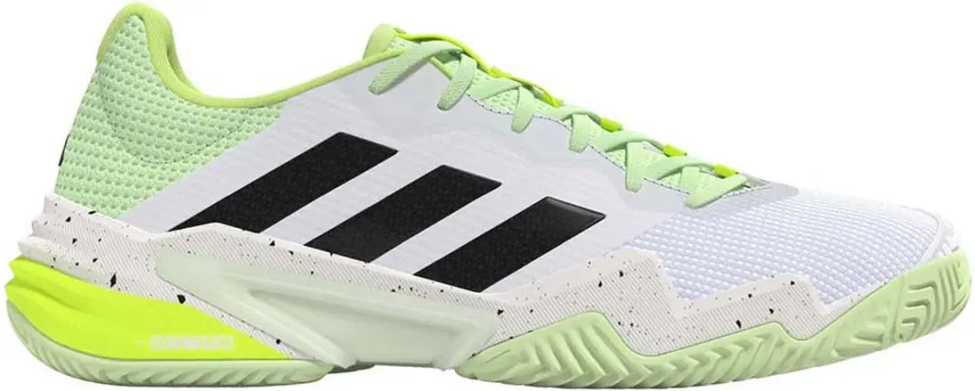 Adidas Barricade Tennisschoenen IG3114 - 44 2/3 - Wit/Zwart/Limegroen - afbeelding 2 van 6