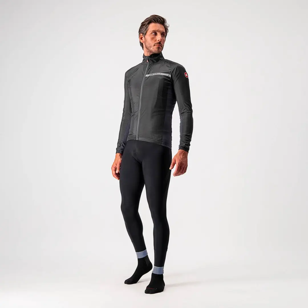 Castelli Squadra Stretch Jacket Light Black Dark Gray - 2XL - afbeelding 4 van 6