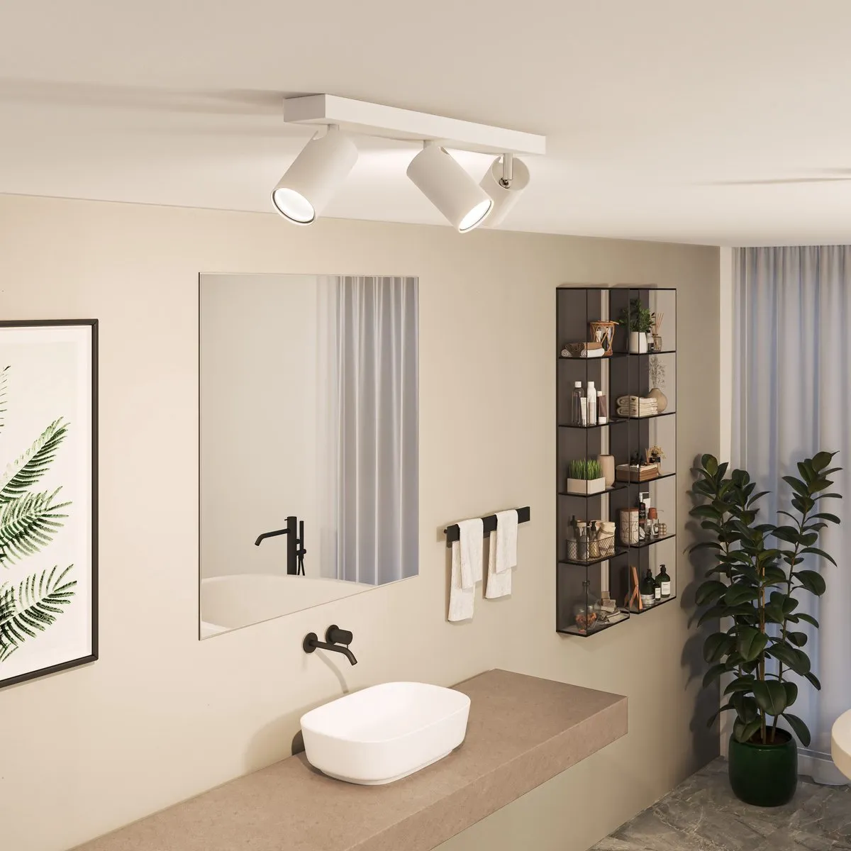 Philips Idris Opbouwspot 3x GU10 Warmwit - 19,6cm Wit - afbeelding 6 van 6
